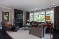 Cozy Contemporary Living Room by Michael Abrams