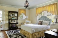 Airy Transitional Bedroom by Barbara Feinstein