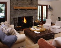 Cozy Country/Rustic Living Room by Shari Lebowitz