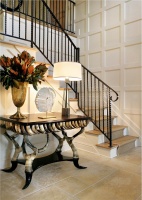 Light Transitional Foyer by Tracey Butler