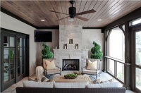 Airy Transitional Living Room by Jamie Beckwith