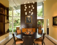 Open Transitional Dining Room by Christopher Grubb