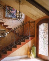 Dramatic Transitional Foyer by Beth Bynon