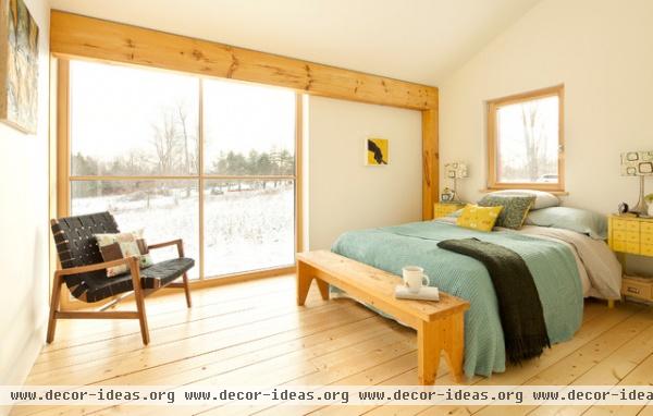 The GO Home Passive House - contemporary - bedroom - portland maine