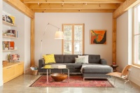 The GO Home Passive House - contemporary - living room - portland maine