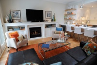 Beaches residence family room - contemporary - living room - toronto