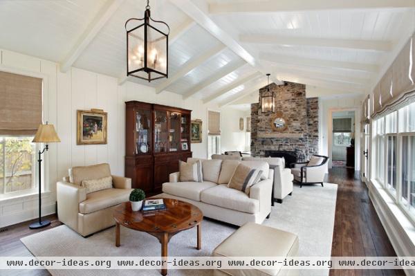 Lake Bluff custom residence - traditional - living room - chicago