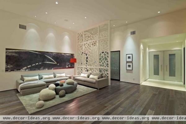 Custom Home - contemporary - living room - san diego