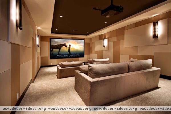 Snug Harbor - contemporary - media room - orange county