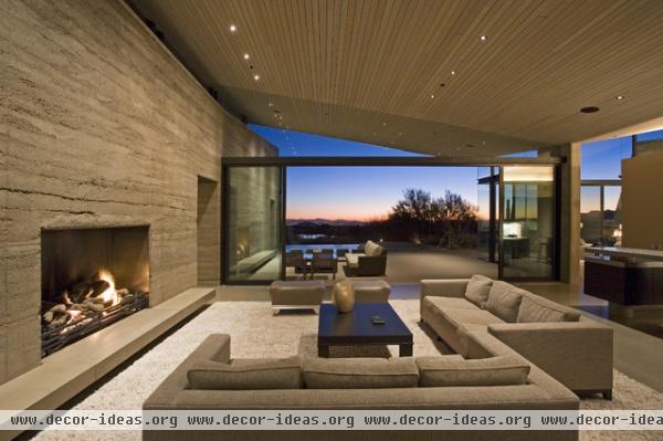 Desert Wing interior - contemporary - living room - phoenix