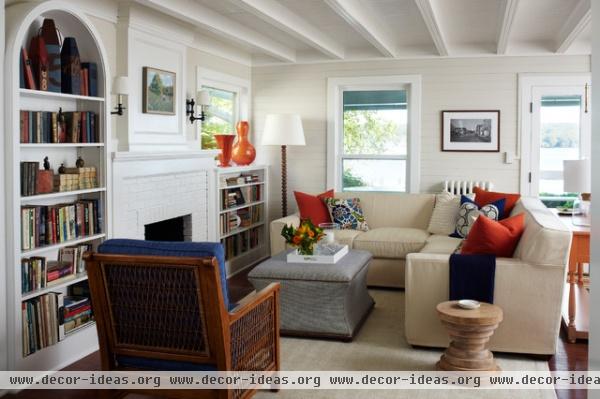 Bay Front Summer Home - traditional - living room - other metro