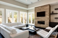 Frankel Building Group - Pine Brook - contemporary - living room - houston