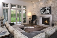 Hollywood Chic Living Room - eclectic - family room - minneapolis