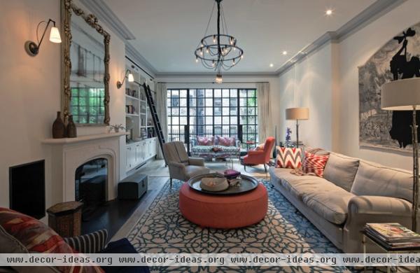 West Village Townhouse 2 - eclectic - living room - new york