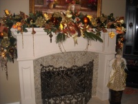 bronze christmas theme - traditional - family room - other metro