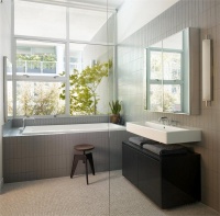Sunny Contemporary Bathroom by Gabriel Benroth, Adam Rolston & Drew Stuart