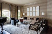 Homey Transitional Family Room by Stephen & Gail Huberman