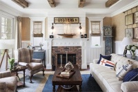 Cozy Transitional Living Room by Phil Norman