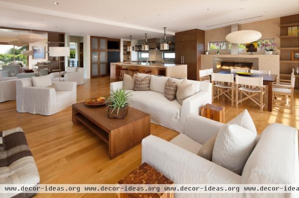 California Sustainable Home - contemporary - family room - santa barbara