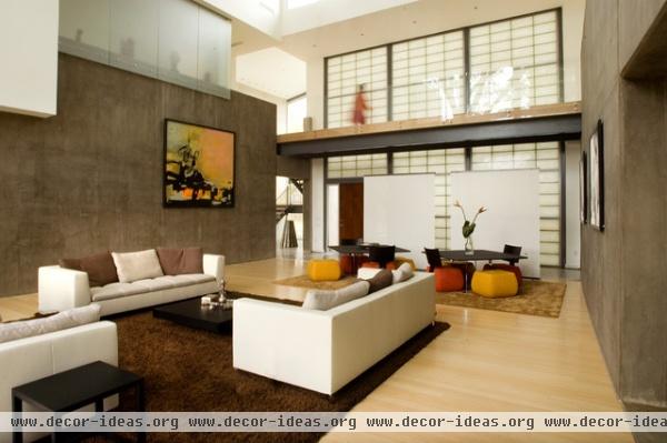 Ramchandani Residence - modern - living room - houston