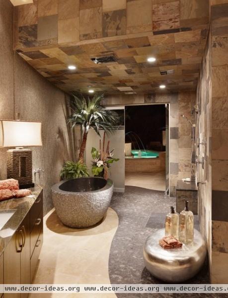 Spanish Oaks Spa Bath - contemporary - bathroom - austin