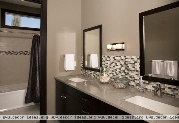 Contemporary Contrast - contemporary - bathroom - seattle