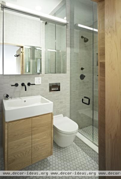 East Village Studio - contemporary - bathroom -