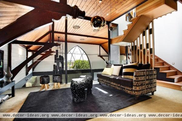 RESIDENTIAL CHURCH CONVERSION - contemporary - living room - melbourne