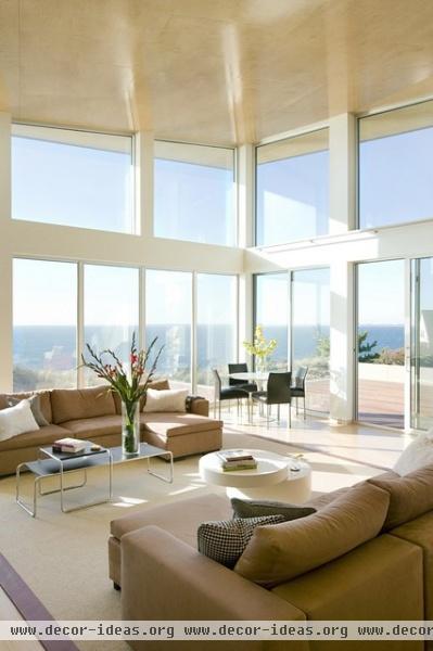 Oceanview Living - modern - living room - boston