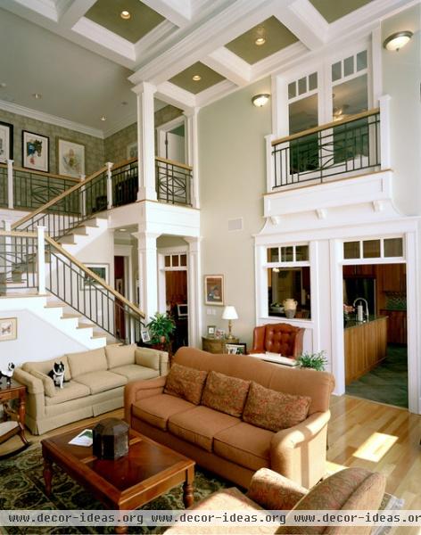 Ohio River Custom Home - traditional - living room - cincinnati