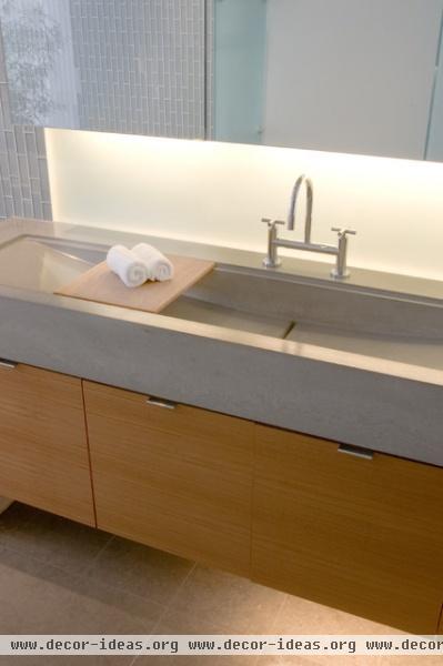 Poured Concrete Sink - modern - bathroom - san francisco