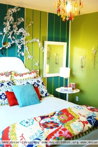 Color Fiesta Bedroom - eclectic - bedroom - boise