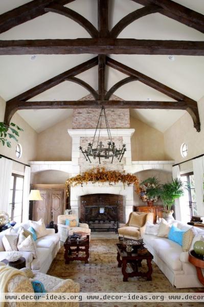 Private Residences - Mediterranean - traditional - living room - dallas