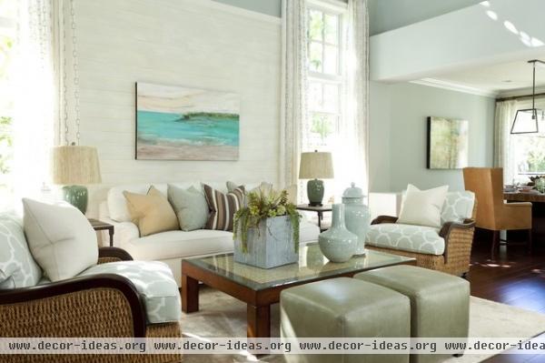 Barclay Butera Living on the Coast - traditional - living room -