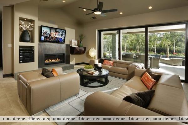 Open Plan Kitchen - contemporary - living room - sacramento