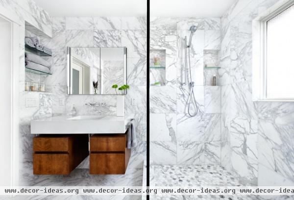 Marble Bath - contemporary - bathroom - austin