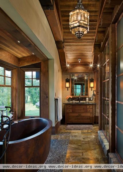 The Ranch Manor - traditional - bathroom - other metro