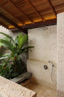 Semi Outdoor Shower Room - tropical - bathroom - other metro