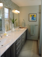 Typical ranch bath: Transformed! - contemporary - bathroom - other metro