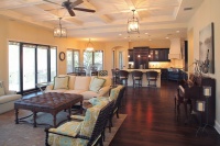 Bayshore Estates Custom Home - mediterranean - living room - tampa