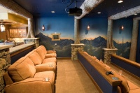 Glass Forest-Summit County - traditional - media room - denver