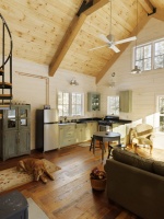 Winter Cabin - eclectic - family room - burlington