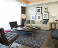 Plaza Towers Condo Renovation - modern - living room - atlanta