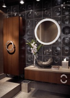 Bal Harbour powder room - contemporary - bathroom - miami