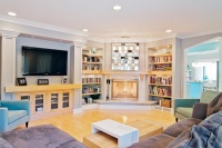 Art Deco Influence - contemporary - family room - chicago