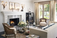 Living room fireplace - traditional - living room - los angeles