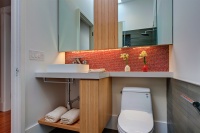 modern cabinetry in tight bathroom - modern - bathroom - san francisco