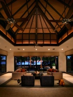 Captiva house - tropical - living room - other metro