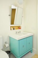 Yellow and Turquoise Bathroom - eclectic - bathroom - atlanta