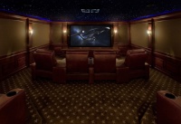 Home Theater Under the Stars - traditional - media room - new york